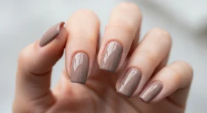 Soft Taupe Nails
