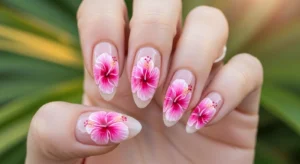 Gradient Pink Hibiscus Petals