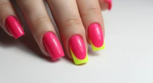 Hot Pink with Neon Yellow Accent