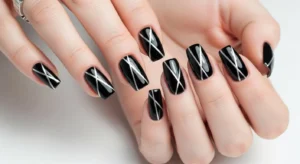 Black and Silver Metallic Accents