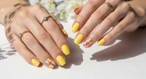 “29 Yellow Nail Ideas That Look Bright, Happy & Fresh”