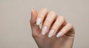 Milky White Gloss Nails