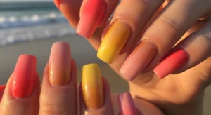 Sunset-Inspired Nails