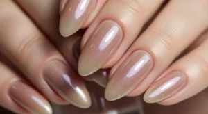Barely Metallic Nails