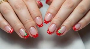 Strawberry French Tips