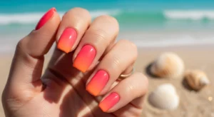 Coral Sunset Ombre