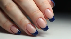 . Navy French Tips