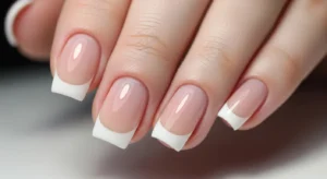 Micro French Tip Square Nails