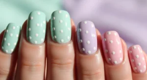 Pastel Polka Dot Nails