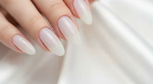 Milky White Nails