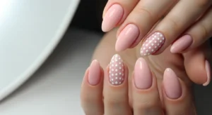 Accent Nail Polka Dot Design