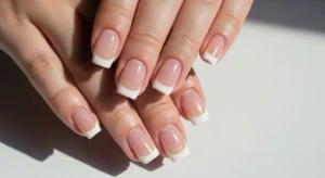 Natural Square Nails with Clear Gloss