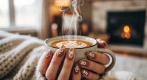Coffee-Inspired Nails
