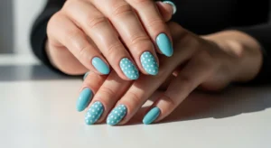 Alternating Polka Dot Nails