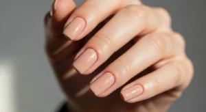 Classic Nude Square Nails