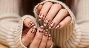 Cozy Plaid Nail Designs