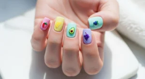 Pastel Fruit Nails