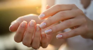 Subtle Glitter Nails