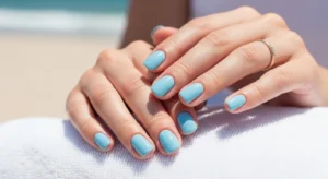 Baby Blue Nails