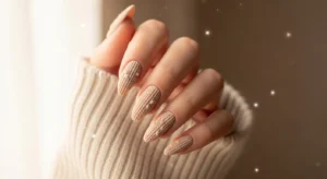 Cozy Sweater Texture Nails
