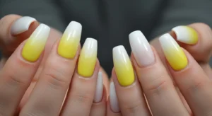 Yellow Ombre Nails