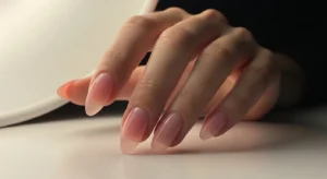 Sheer Pink Jelly Nails