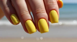 Bright Lemon Nails