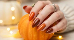 Soft Pumpkin Spice Nails