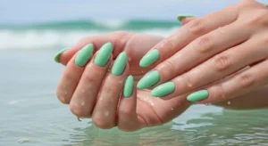 Seafoam Green Nails
