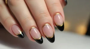 Double French Tip Nails