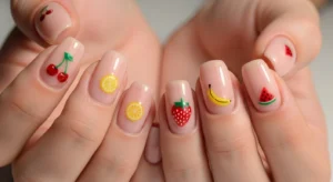 Mixed Fruit Minimal Nails