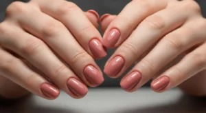Dusty Rose Nails