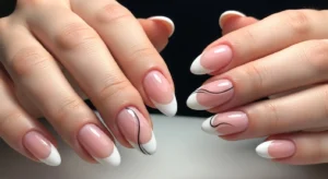 French Tips + Accent Nail