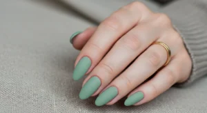 Muted Sage Green Nails