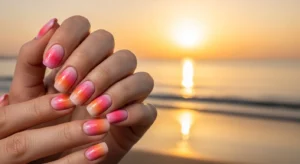 Sunset Ombre Nails