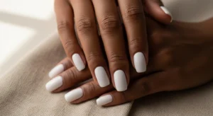 Milky White Nails