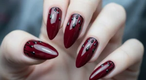 Vampire-Inspired Nails: