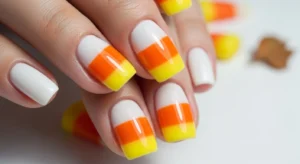Candy Corn Nails: