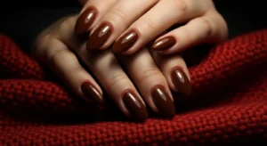Chocolate Brown Nails