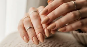 Soft Beige Nails