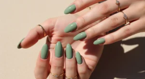 Soft Sage Green Nails