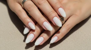 Milky White Nails