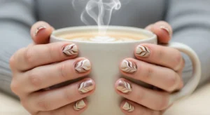 Mocha Latte Nails: 
