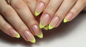 Yellow French Tips