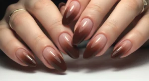 Brown Ombre Nails