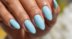 Baby Blue Nails