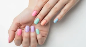 Pastel Rainbow Nails