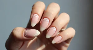 Rainbow Polka Dot Nails