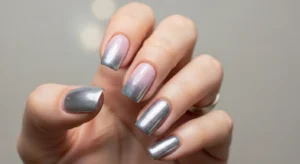 Lilac and Silver Ombre 