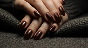Chocolate Brown Nails